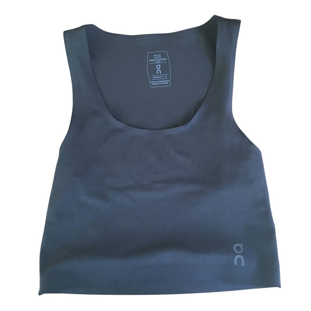 On Running Black Sports Bra Crop Tank